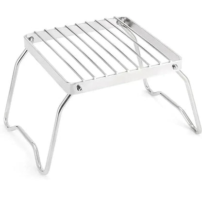 Outdoor Stainless Steel Folding Camping Stove And Grill Rack Set 6