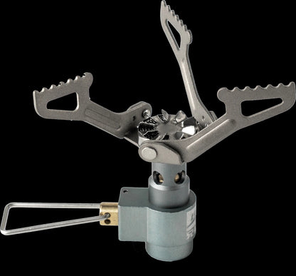 Titanium Mini Camping Gas Burner Pocket Stove Lightweight Portable Outdoor Cooking Furnace 5