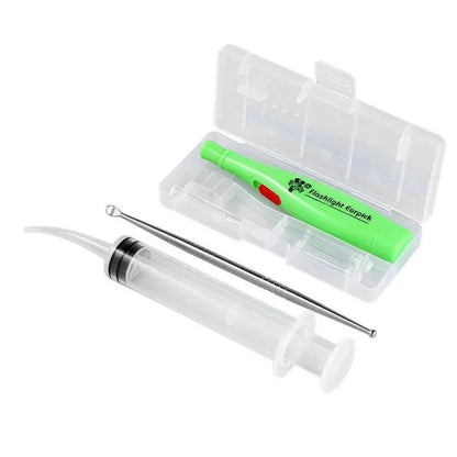 Tonsil Stone And Earwax Remover Tool Set With LED Light And Irrigator 6