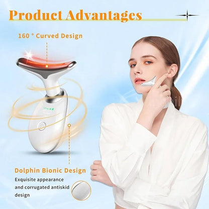 Face Lift Neck Beauty Device With 7 Light Therapy Modes And EMS Microcurrent Massage 2