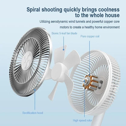 Rechargeable 7200 MAh Portable Desktop Fan For Home And Office 3