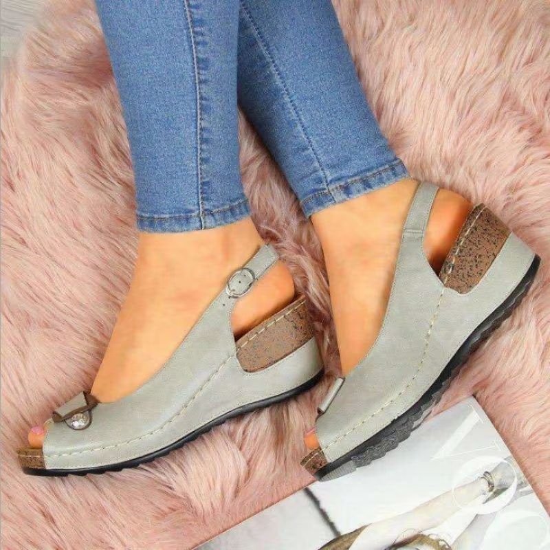 Chunky Platform Wedge Sandals For Women  Summer Open Toe SlipOn Comfort Shoes 2