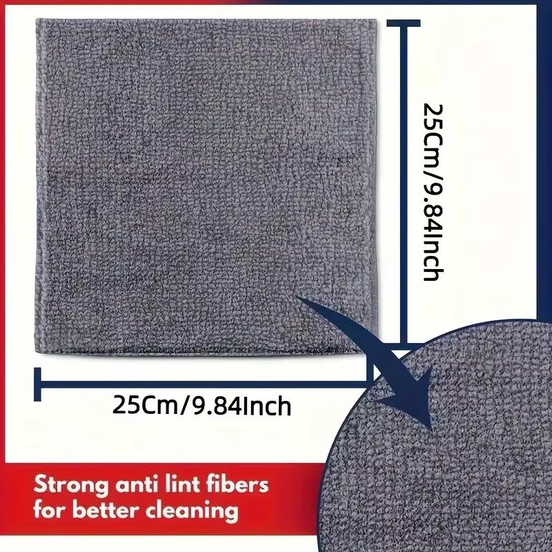 Thick LintFree Microfiber Cleaning Cloths  Ultra Absorbent Reusable Towels For Car Glass And Home 2