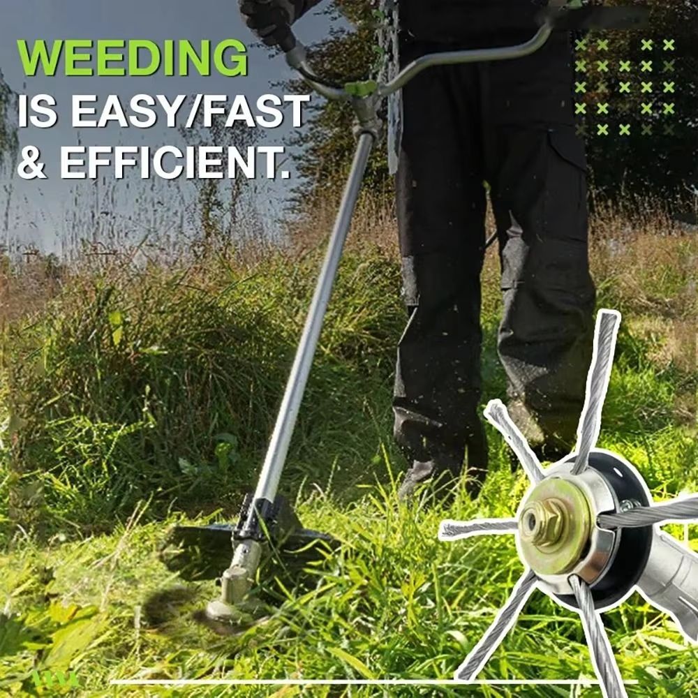 6Inch Universal Steel Wire Weed Brush Head  Grass Trimmer And Lawn Mower Attachment For Weed Moss A 3
