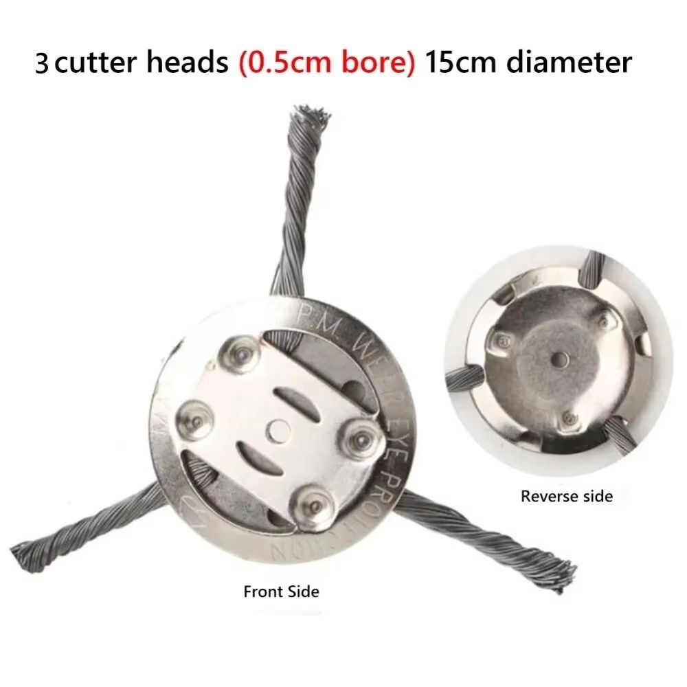6Inch Universal Steel Wire Weed Brush Head  Grass Trimmer And Lawn Mower Attachment For Weed Moss A 7