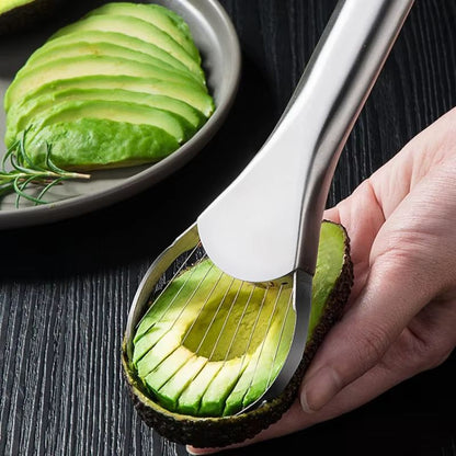 AvocadoMaster Stainless Fruit Cutter - Multifunction avocado slicer & fruit cutter for kitchen ease