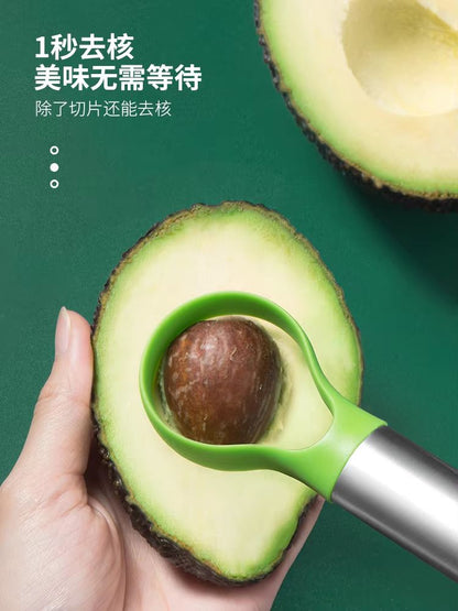 AvocadoMaster Stainless Fruit Cutter  Multifunction Avocado Slicer  Fruit Cutter For Kitchen Ease 2