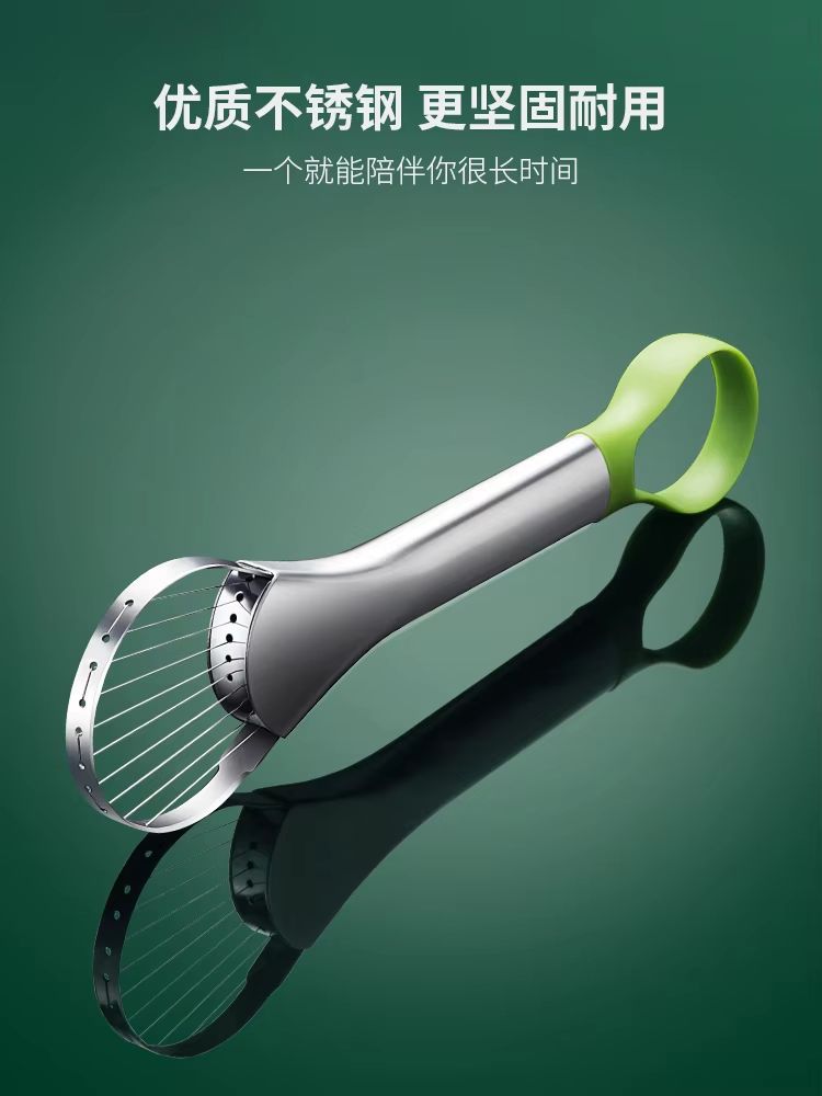 AvocadoMaster Stainless Fruit Cutter  Multifunction Avocado Slicer  Fruit Cutter For Kitchen Ease 4