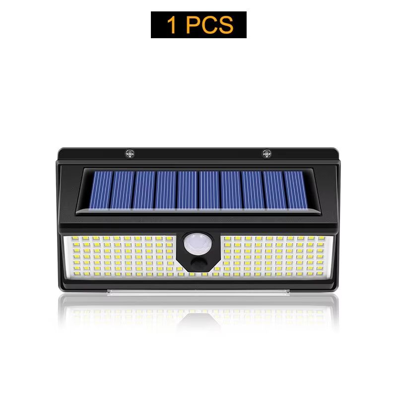 190 LED Solar Motion Sensor Light  Outdoor Waterproof Wall Lamp With 4 Lighting Modes For Garden Ya 6