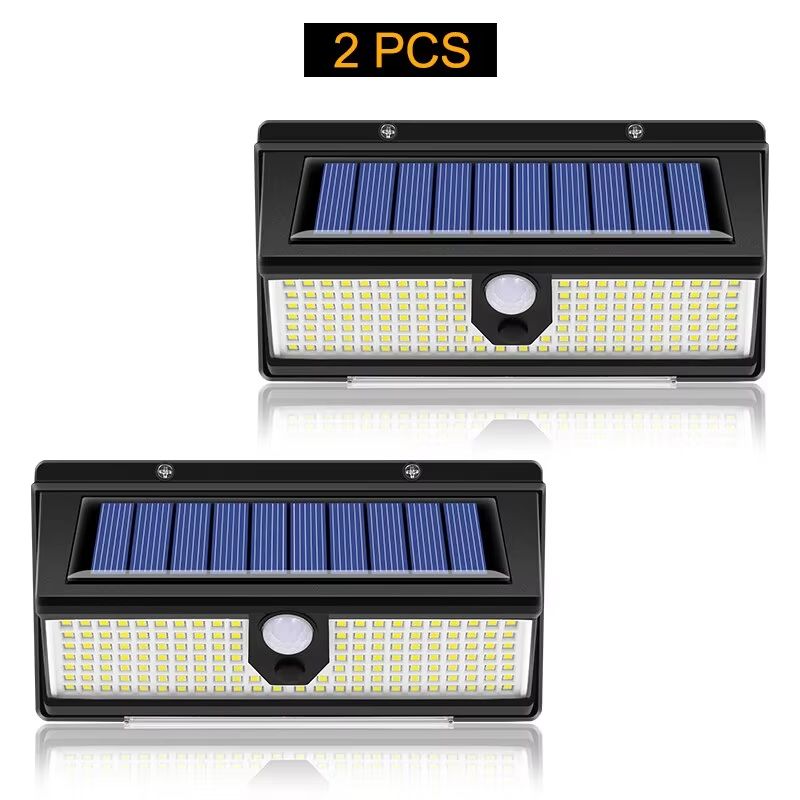 190 LED Solar Motion Sensor Light  Outdoor Waterproof Wall Lamp With 4 Lighting Modes For Garden Ya 7