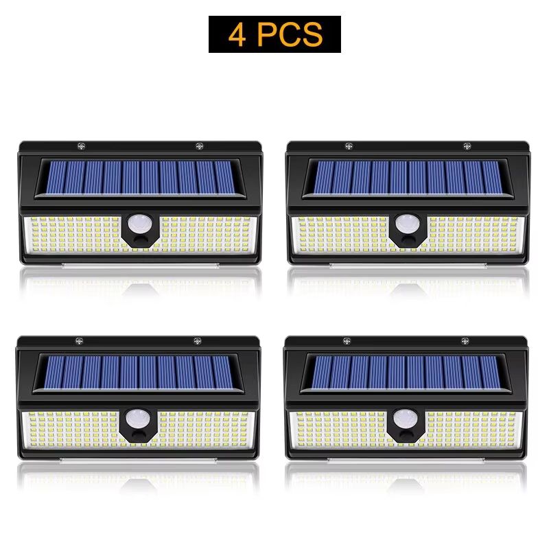 190 LED Solar Motion Sensor Light  Outdoor Waterproof Wall Lamp With 4 Lighting Modes For Garden Ya 17