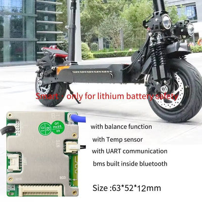 JiaBaiDa Smart BMS 7S14S 20A30A Battery Management System  Automatic Identify LFP NMC 24V 36V 48V P 1