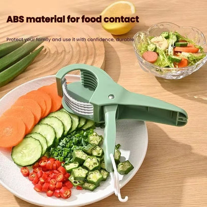 HooFun Stainless Steel Vegetable  Fruit Slicer  MultiFunctional Kitchen Tool For Effortless Salad P 1