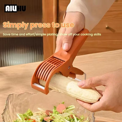 HooFun Stainless Steel Vegetable  Fruit Slicer  MultiFunctional Kitchen Tool For Effortless Salad P 4