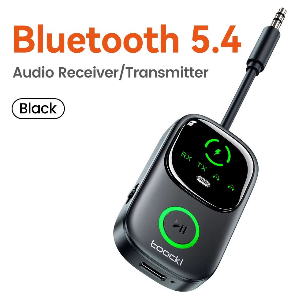 Toocki Bluetooth 54 Audio Receiver  Transmitter  2in1 Wireless AUX Adapter For TV Car And Earphones 6