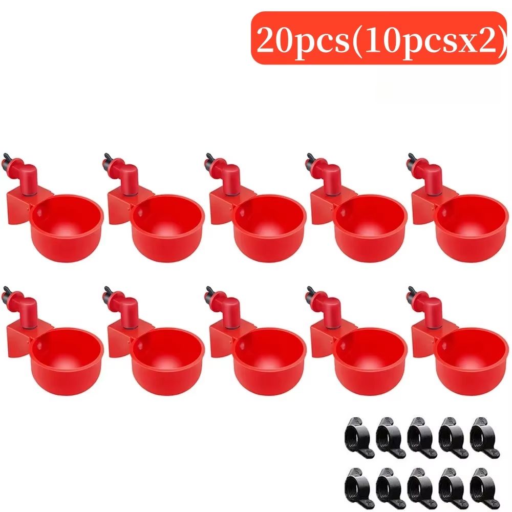 Automatic Poultry Drinking Cups  51020 Pcs Chicken Waterer Bowls For Hens Ducks And Small Birds 9