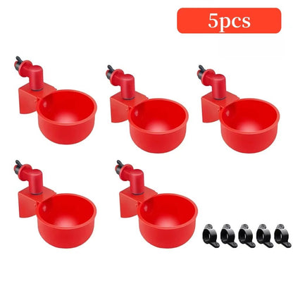 Automatic Poultry Drinking Cups  51020 Pcs Chicken Waterer Bowls For Hens Ducks And Small Birds 7