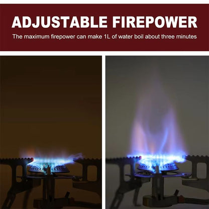 Widesea Outdoor Camping Gas Stove  Portable Strong Flame Burner For Hiking Survival And Picnic Cook 4