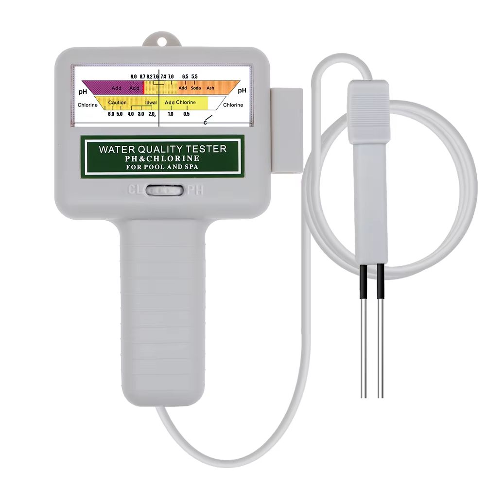 AquaCheck Pro 2in1 Digital PH And Chlorine Meter  Professional Water Quality Tester For Pools Spas  6