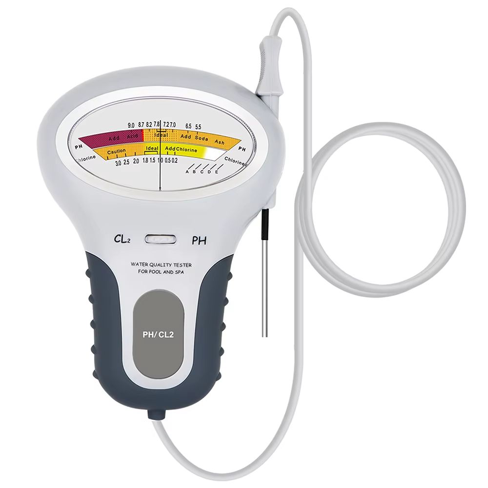 AquaCheck Pro 2in1 Digital PH And Chlorine Meter  Professional Water Quality Tester For Pools Spas  7