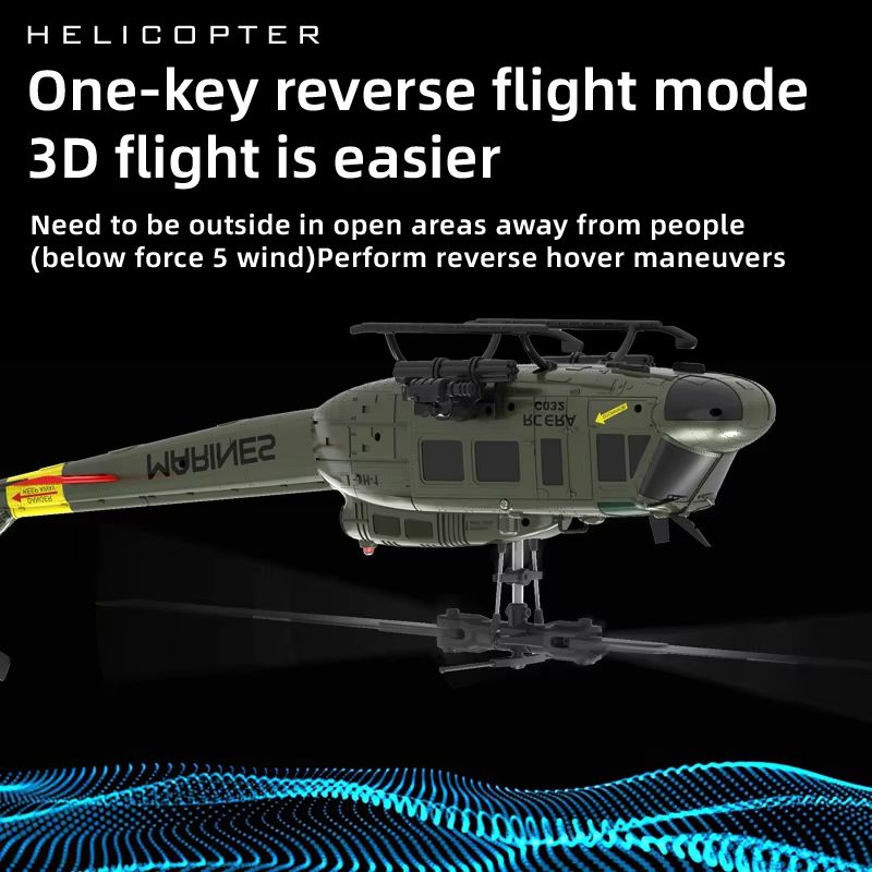 SkyMaster C032 RC Helicopter With Optical Flow  Altitude Hold  24G 6CH Brushless Remote Control Hel 1