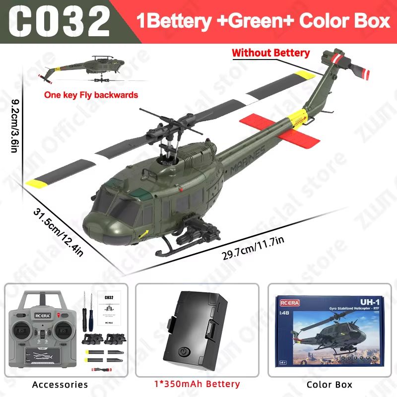SkyMaster C032 RC Helicopter With Optical Flow  Altitude Hold  24G 6CH Brushless Remote Control Hel 7