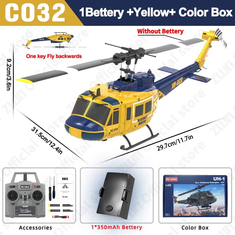 SkyMaster C032 RC Helicopter With Optical Flow  Altitude Hold  24G 6CH Brushless Remote Control Hel 8