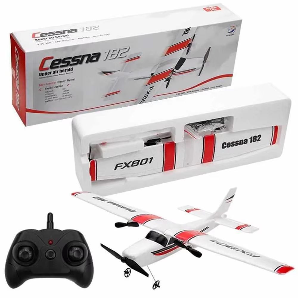 SkyGlide FX801 RC Plane  EPP Foam 24G 2CH FixedWing Remote Control Airplane For Kids  Beginners 4