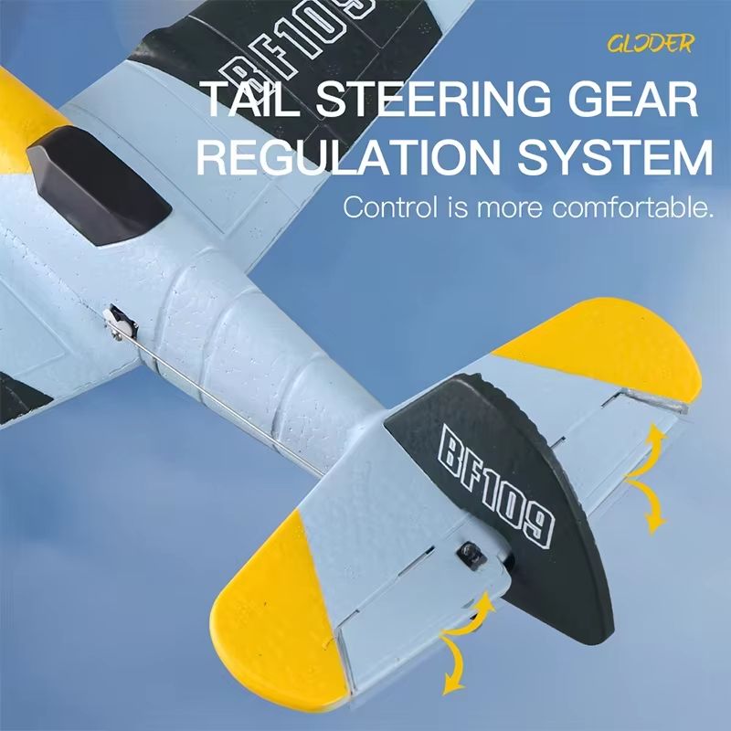 AeroAce BF109 RC Plane  Professional 24G EPP Foam Remote Control Airplane Glider Model For Kids  Ad 1