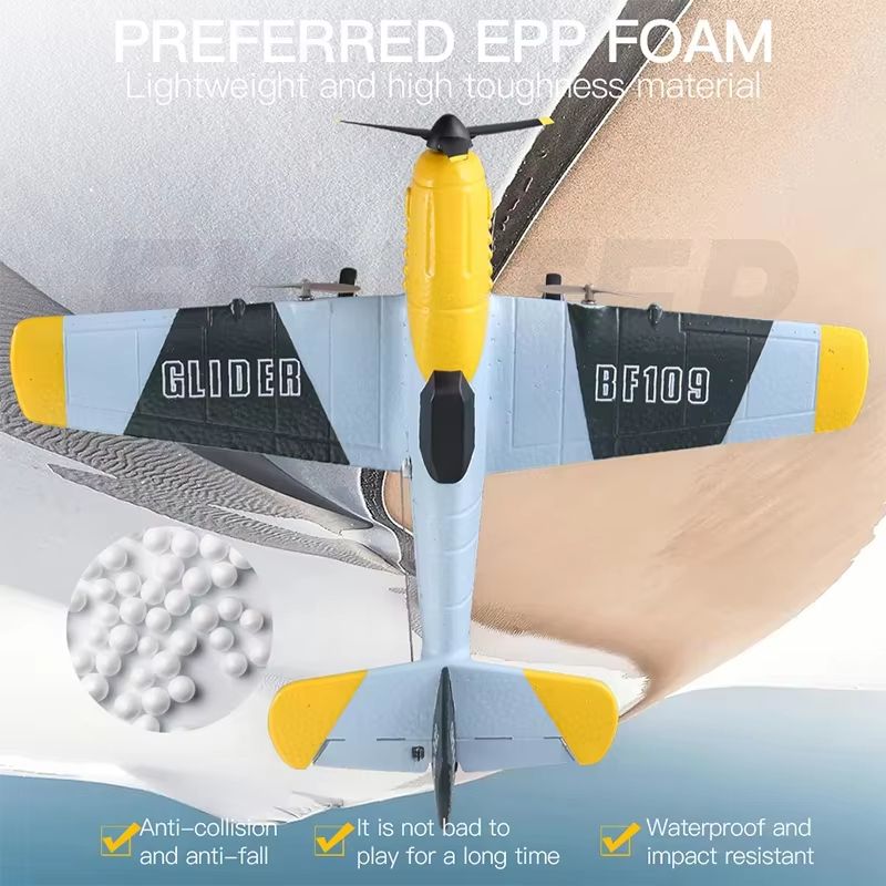 AeroAce BF109 RC Plane  Professional 24G EPP Foam Remote Control Airplane Glider Model For Kids  Ad 2