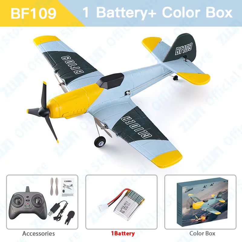 AeroAce BF109 RC Plane  Professional 24G EPP Foam Remote Control Airplane Glider Model For Kids  Ad 6