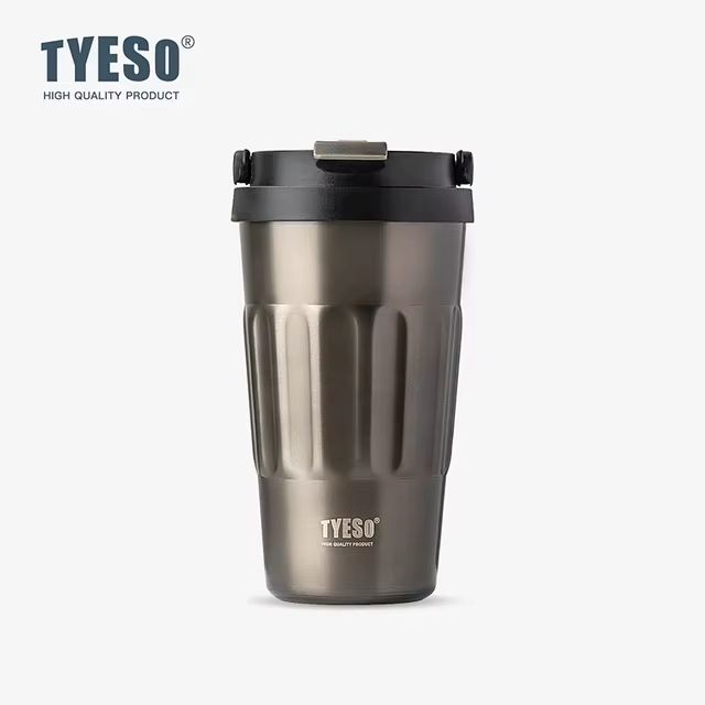 Tyeso Vintage Insulated Coffee Mug  Portable 304 Stainless Steel Travel Cup For Hot  Cold Drinks On 6