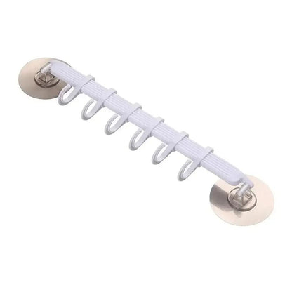 6Row Suction Cup Corner Hook For Kitchen  Bathroom 3