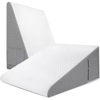 Orthopedic Wedge Pillow for Sleeping – Elevated Triangle Foam Support for Acid Reflux, Post-Surgery Recovery & Back Pain