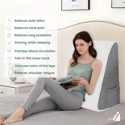 Orthopedic Wedge Pillow For Sleeping  Elevated Triangle Foam Support For Acid Reflux PostSurgery Re 4
