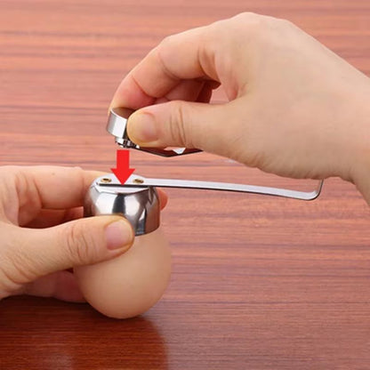 Stainless Steel Egg Topper Cutter  Precision Boiled  Raw Egg Opener Tool 3