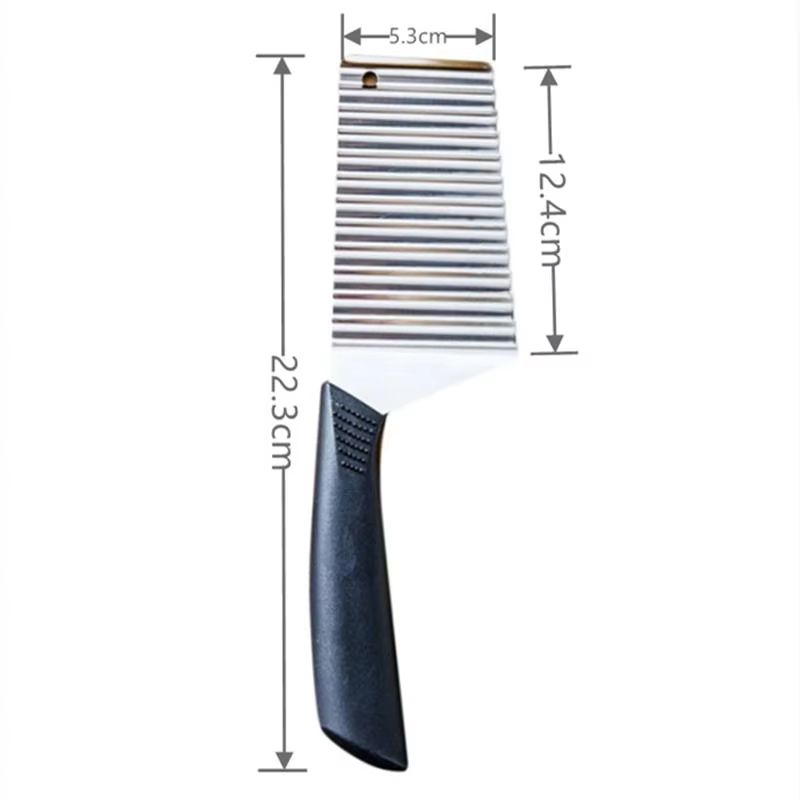 Stainless Steel Crinkle Cutter  Wavy Vegetable  Potato Slicer Knife 7