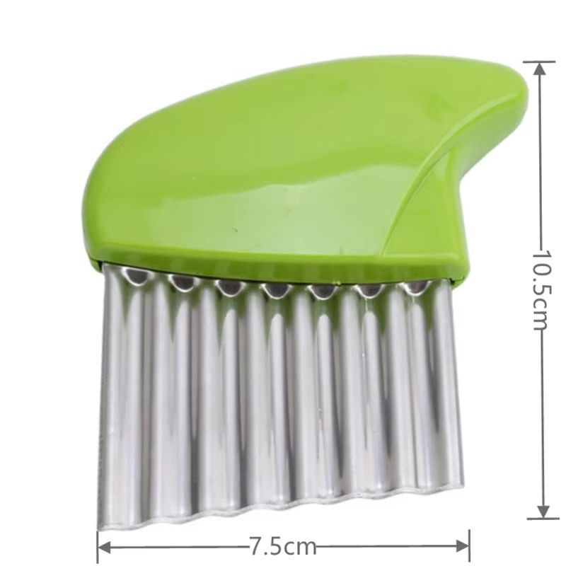 Stainless Steel Crinkle Cutter  Wavy Vegetable  Potato Slicer Knife 9