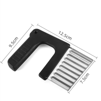 Stainless Steel Crinkle Cutter  Wavy Vegetable  Potato Slicer Knife 10