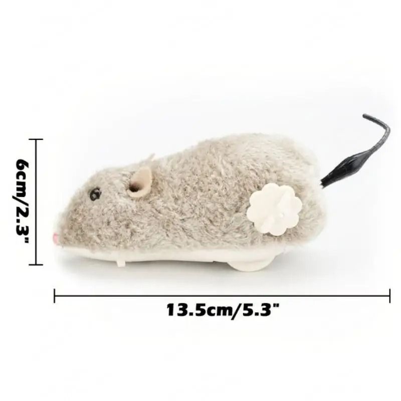Lifelike Plush Running Mouse Toy For Cats And Pets 5