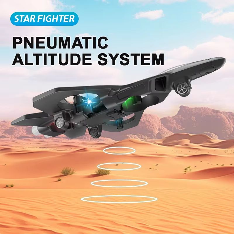 SkyRider RC Jet Plane  24G Remote Control Foam Fighter With Lights  Stunt Action 1
