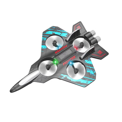 SkyRider RC Jet Plane  24G Remote Control Foam Fighter With Lights  Stunt Action 6