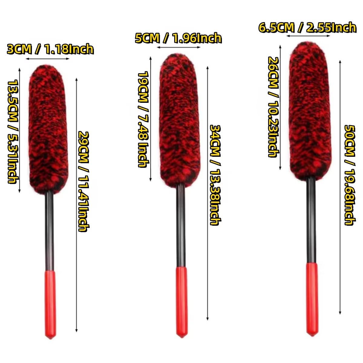 ProClean Bendable Wheel Brush Set  Deep Cleaning Car Rim  Tire Detailing Tool 1