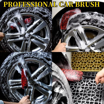 ProClean Bendable Wheel Brush Set  Deep Cleaning Car Rim  Tire Detailing Tool 4