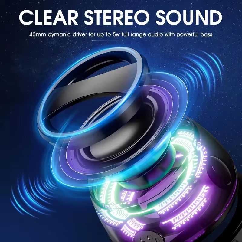 MagWave Portable Bluetooth Speaker  Magnetic Wireless Mini Speaker With RGB Lights  Phone Holder 3