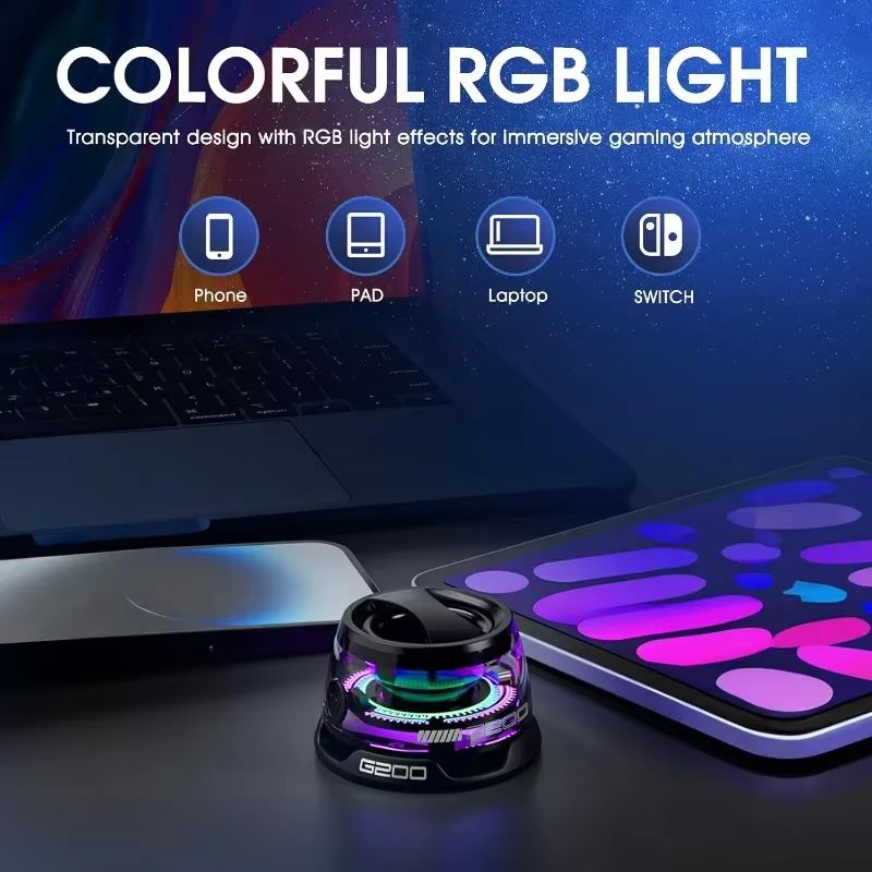 MagWave Portable Bluetooth Speaker  Magnetic Wireless Mini Speaker With RGB Lights  Phone Holder 4