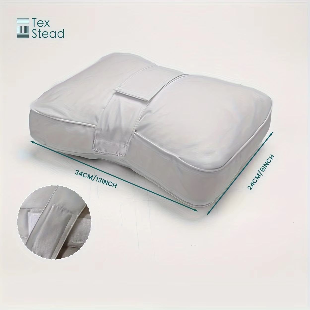 ErgoRest Memory Foam Knee Pillow With Adjustable Strap  Orthopedic Side Sleeper Support For Pregnan 2