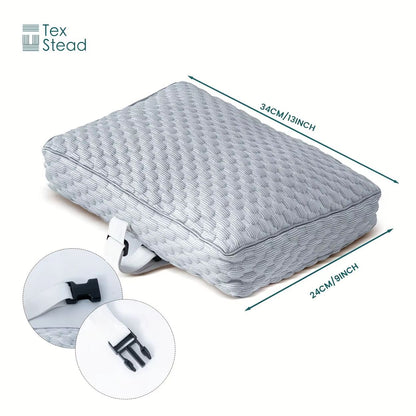 ErgoRest Memory Foam Knee Pillow With Adjustable Strap  Orthopedic Side Sleeper Support For Pregnan 5