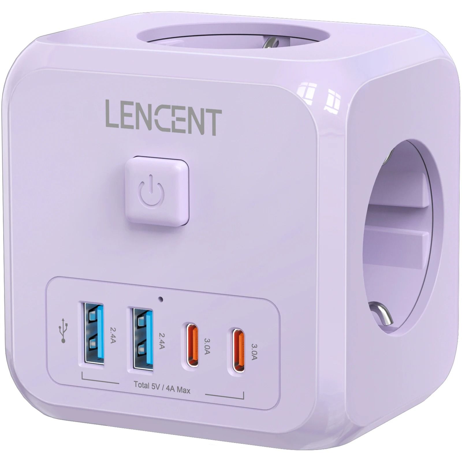 7 In 1 EU Plug Wall Socket Extender With USB A And USB C Ports 9