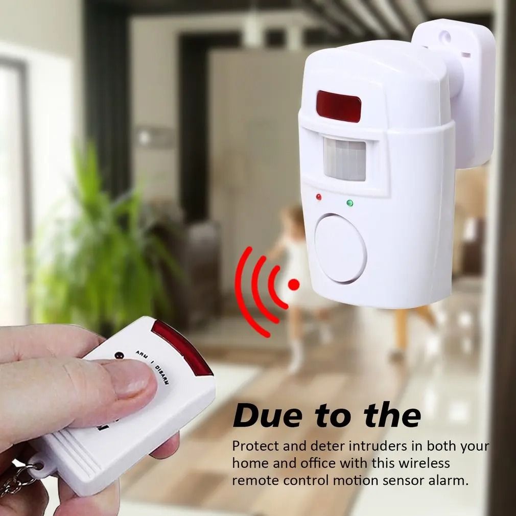 Wireless Motion Sensor Alarm Security System With Remote Controls For Home Garage And Office 4